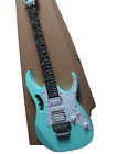 New Jem  Electric Guitar Visa  Model Flower Inay In Seaweed Blue 130225