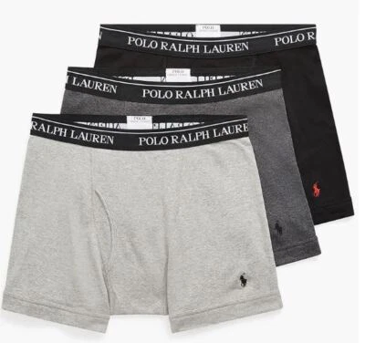 3 POLO RALPH LAUREN TALLAS 3XL 4XL 5XL 6XL NEGRO GRIS AZUL ALGODÓN CALZONCILLOS BOXER Foto 1 de 4