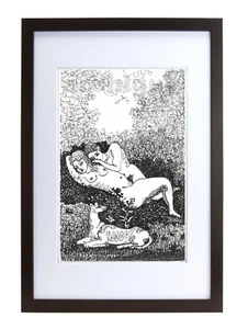 1971"Love Weariness"Soviet Underground AVANT-GARDE Artist ALEXEI POPOV-FRIN/SIGN - Bild 1 von 6