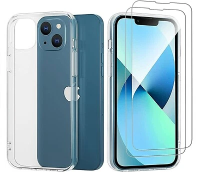 Etui Housse Coque + Verre Trempé pour iPhone 17 16e Plus 15 16 Pro Max SE 2022