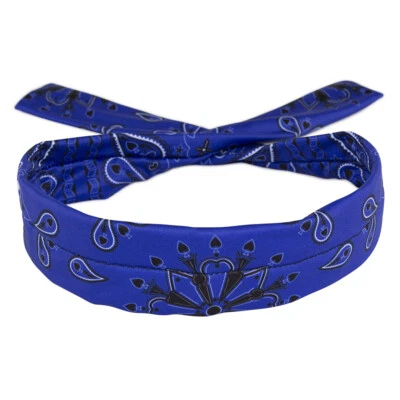 Zan® Cooldanna® Polyester Blue Paisley - Image 1 of 2