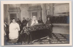Pope Pius XI Sarteano 1929 Catholic Vatican Rome Real Photo Postcard RPPC - Picture 1 of 2