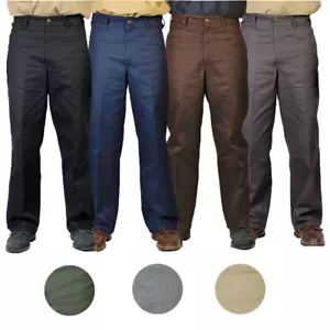 Ben Davis Mens Pants Original Ben's 50/50 Blend Classic Straight Leg Twill Pants - Picture 1 of 9