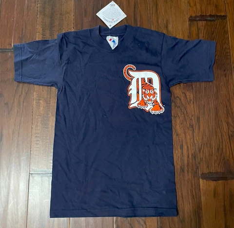 Majestic Youth MLB Detroit Tigers Baseball Shirt Sz. YM NEW Cover