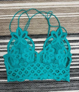 Free People FP One Adella Bralette verstellbare Kreuzträger hell aqua Gr. XS - Bild 1 von 8