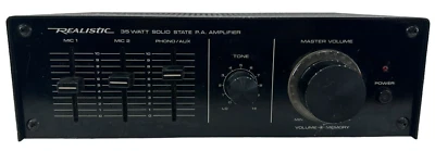 Vintage REALISTIC Public Address Amplifier MPA 35A (32-2027A) 35 Watts *Tested* - Image 1 of 4