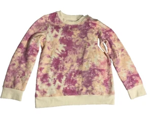 Tie Dye Pink/Peach Sweatshirt Cat and Jack Girls M (7/8) - Picture 1 of 4