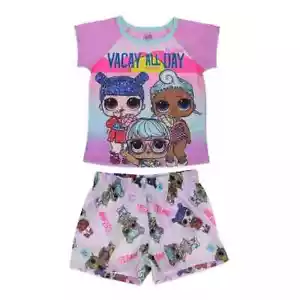 LOL Surprise Girls' Short Sleeve Shirt and Shorts Pajama Set-Small 6/6X-NWT - Picture 1 of 1