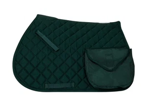 Whole saddle pad with quilted padded cotton pockets - Picture 1 of 5