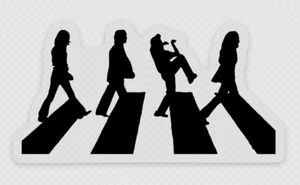 Raygun Breakdancing Dancer Silhouette Premium Klar Vinyl Aufkleber 3" × 1,57" - Bild 1 von 2