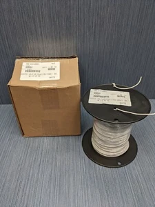 Lead 14 AWG Gauge Hook Up Wire M16878/11 500 ft MIL Spool WHITE - Picture 1 of 2