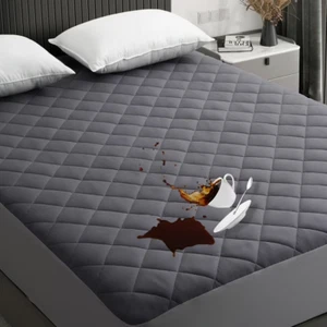 Quilted Waterproof Mattress Cover Pad Protector Cooling Breathable Fitted Topper - Picture 1 of 19
