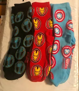 Marvel Socken Größe 6-12 3 Paar Captain America, Thor, Iron Man 97 % Poly 3 % Elasthan - Bild 1 von 6