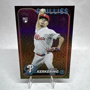 2024 Topps - Orion Kerkering #520 Philadelphia Phillies - RC Holiday Foil - Picture 1 of 2