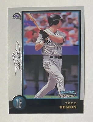 Todd Helton 1998 Topps Bowman Chrome RC ROOKIE Card #119 - Image 1 of 2