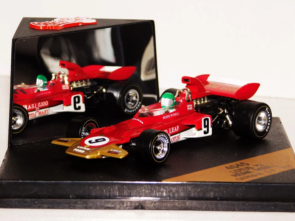 LOTUS 72 GOLD LEAF #9 R. WISELL GERMAN GP 1971 QUARTZO Q4045 1:43 - Image 1 of 1