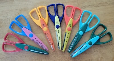 Provo Craft Scissors And Non-Branded Decorative Edge Paper Shapers Lot 7 - Image 1 of 4