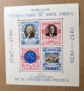 Homenaje A Los Estados Unidos De Norte América Guatemala/4 Stamps.Mint,1937/39 - Picture 1 of 3