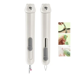 2 PCS Automatic Needle Threaders, 3 in 1 Seam Ripper Upgraded Stretchable Nee... - Foto 1 di 6