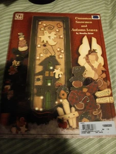 Libro dipinto pupazzi di neve cannella e foglie autunnali di Monika Brint - Foto 1 di 2