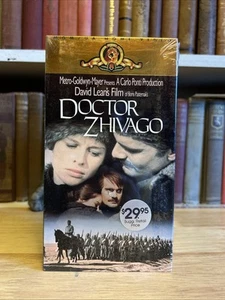 SEALED Doctor Zhivago VHS, 1988, 2-Tape Set Omar Sharif Brand New - Picture 1 of 8