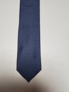 Calvin Klein Silk Neck Tie Navy Blue Geometric 58in X 3Inch Classic Business - Picture 1 of 11