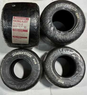 Bridgestone go-kart tires New Set DR 10 71/110-5 YLC (Tire set) - Image 1 of 2