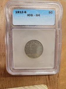 1912-S Liberty V Nickle - Picture 1 of 4