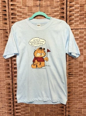 Camiseta De Colección Garfield RIT Rochester Institute of Technology Puntada Única EE. UU. Foto 1 de 4
