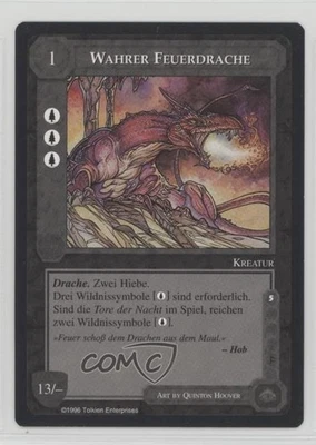 1996 Middle-earth CCG - The Dragons German True-Fire Drake #TFDR - Image 1 of 2