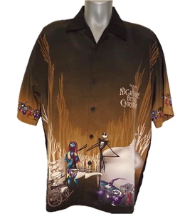 Vintage Nightmare Before Christmas XL Button Front Shirt by Giant Merch - Picture 1 of 11