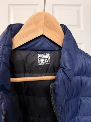 QTY 2-32 Degrees Heat Quilted Vest Mens XL Green and Navy Blue - Image 1 of 4