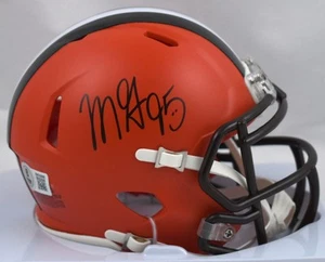 Myles Garrett Signed Cleveland Browns Speed Mini Helmet - Beckett W Holo *Black - Picture 1 of 3