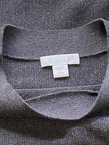 J Jill Dress Womens Large Petite Cotton Knit Mock Neck Pullover Long Sleeve NICE - Picture 1 of 6