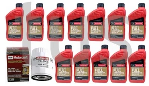 Motorcraft Engine Oil Change Kit 12 qts Full Synthetic 5w50 + oil Filter FL500S - Picture 1 of 3