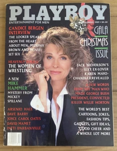 PLAYBOY DECEMBER 1989 GALA CHRISTMAS KAREN MAYO-CHANDLER PETA VERKAIK - Imagen 1 de 2