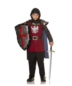 Brave Knight - Medieval - Black - Costume - Child - 3 Sizes - Picture 1 of 4