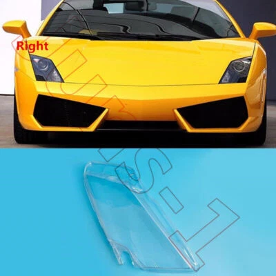 - Right Headlight Clear Lens Cover + Seal Glue For Lamborghini Gallardo 08-12 - Image 1 of 4