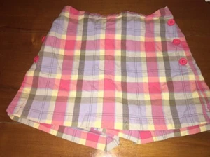 Talbots Kids Girls 6x Plaid Skort Elastic Waist - Picture 1 of 3