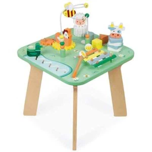 Janod Meadow Activity Table Educational Wooden Baby Toddler Toy Gift 12M+ NEW - Picture 1 of 11