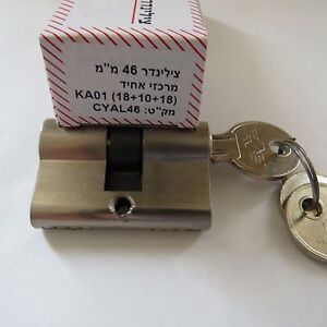 Euro Profile Short Cylinder Lock For glass Door Or Thin Door 46MM Keyed alike 