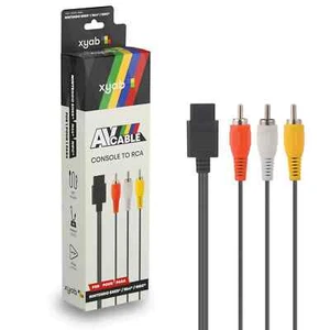 XYAB AV RCA Cable(Nintendo 64 N64 SNES GameCube) Composite Audio Video Cord New - Picture 1 of 3