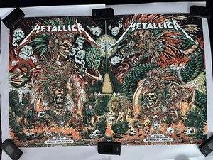 METALLICA Mexico City Week 2 AP Poster Set #/50 Juan Ma artist - Picture 1 of 5