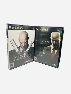 Hitman PS2 Game Lot Contracts Blood Money Sony PlayStation 2 CIB Stealth Action - Image 1 of 4