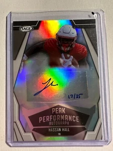 K103,535 - 2023 SAGE HIT Peak Performance Auto Silver #PKAHH2 Hassan Hall #/25 - Picture 1 of 1