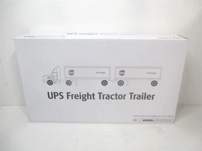 UPS 2017 UPS Freight Double Pup Diecast semi trator reboque caminhão de brinquedo - Imagem 1 de 4