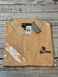 NWT Greg Norman Golf XXL Short Sleeve Polo Peach Shirt Pilsner Urquell