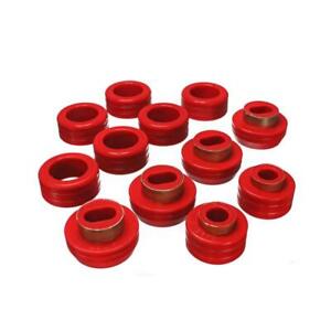 Energy Suspension Body Mount Set 3.4130R; Red for 82-04 Chevy S-10 Reg Cab