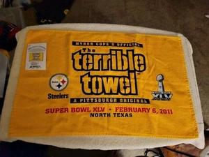 Pittsburgh Steelers Myron Cope's Official Terrible Towel Super Bowl XLV Edition - Picture 1 of 4