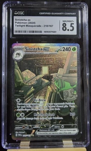 Sinistcha EX 210/167 Special Illustration Rare Pokemon Twilight Masquerade CGC - Picture 1 of 10